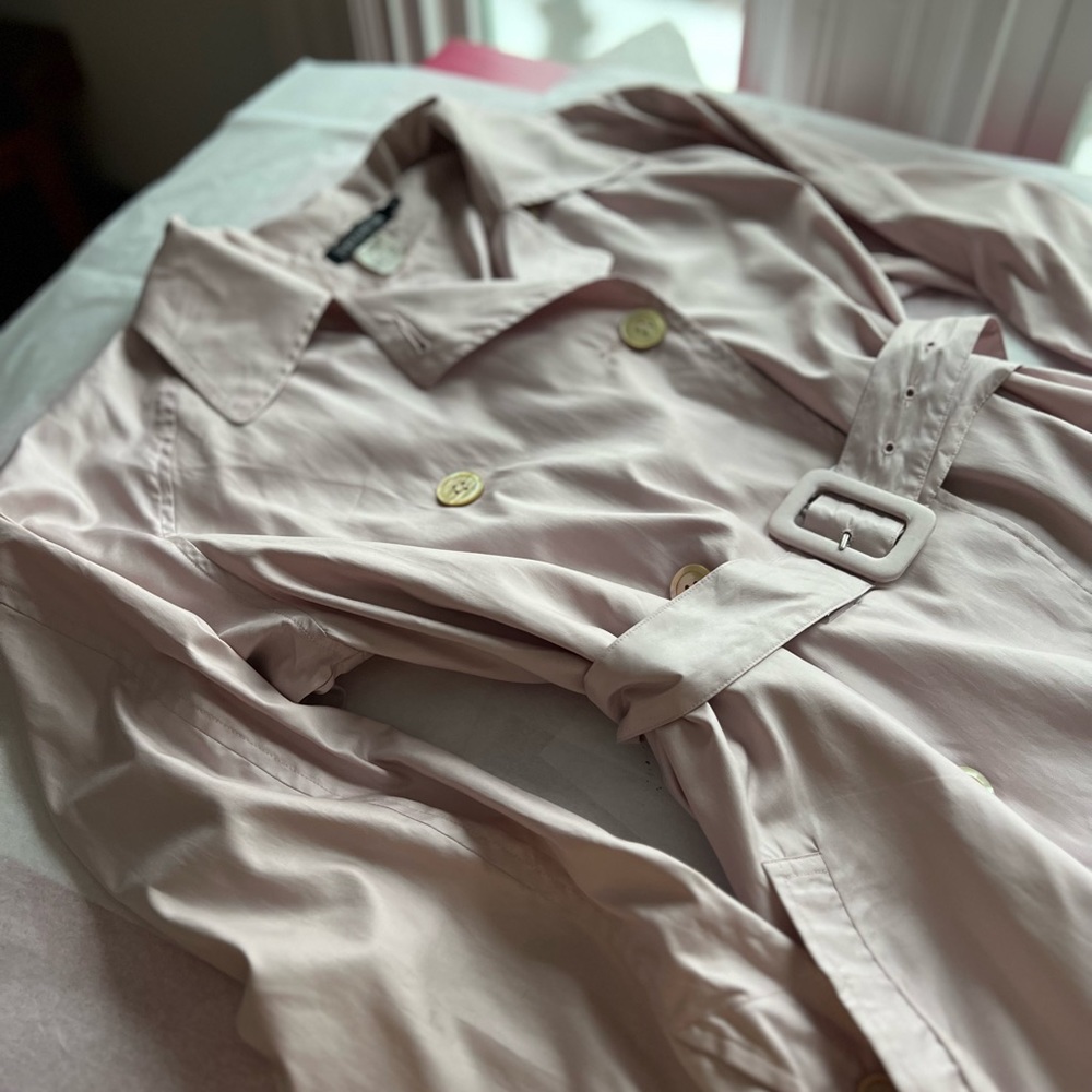 French Connection Light Pink Trench Coat